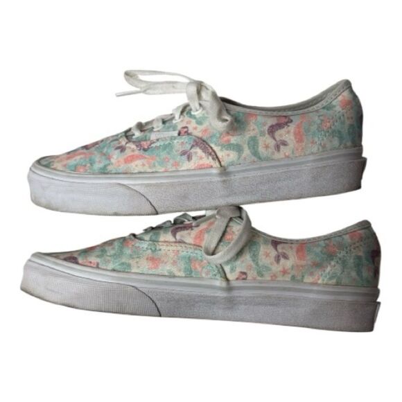Vans Mermaid Ice Flow Glitter Low Top Skate Shoes. Size 7. - Picture 2 of 7